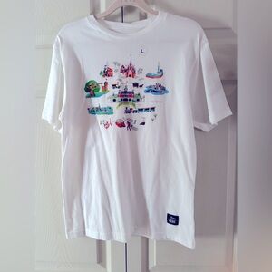 Disney x Vans T-Shirt with WDW Park Theme - Size Large (Youth) - NWT